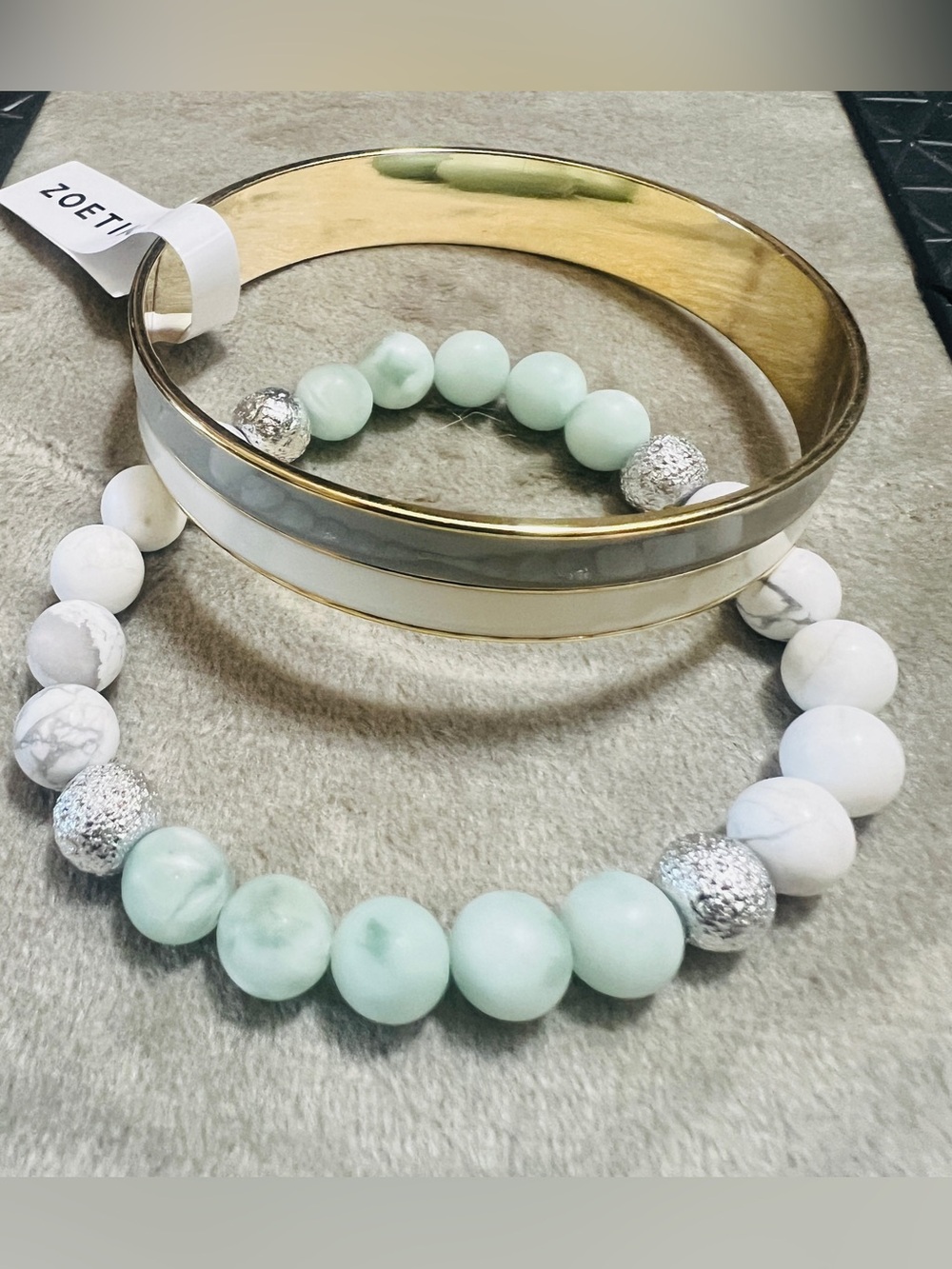 NWT Bangle and Beaded Bracelet Stack